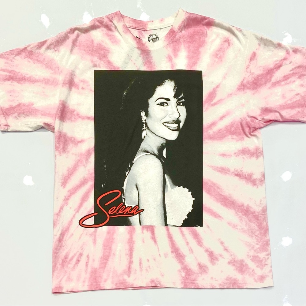 Selena pink tie dye tee